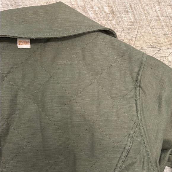 Billabong Women's Green Utility Jacket Relaxed Fit Cotton M - Picture 8 of 8